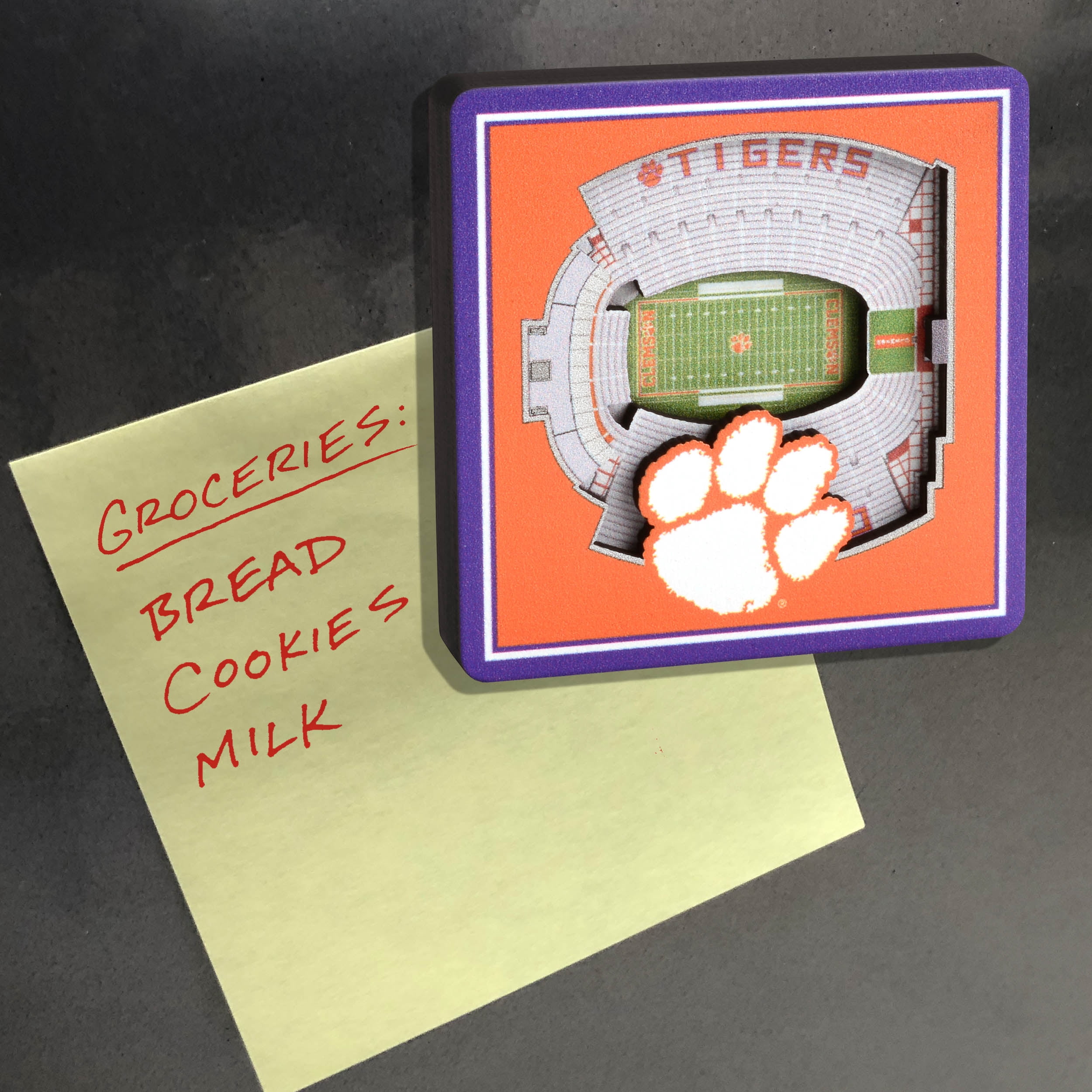 YouTheFan NCAA  Clemson Tigers 3D Stadium View Magnets - Memorial Stadium