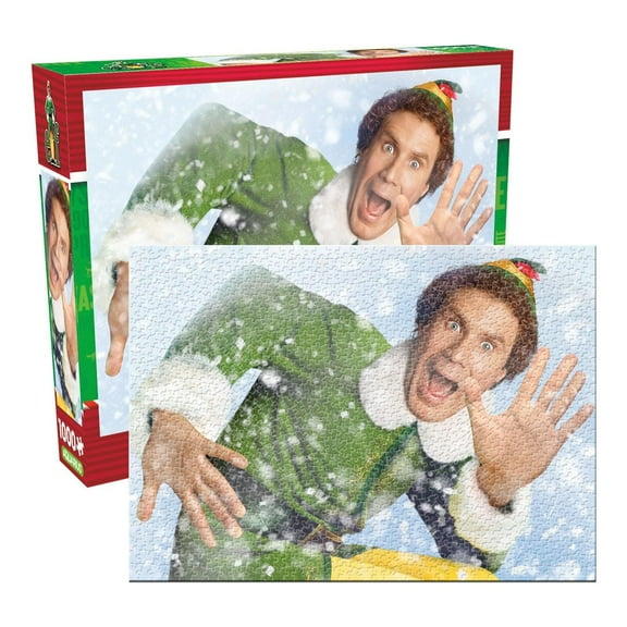 Elf 1000 Piece Glitter Snow Jigsaw Puzzle