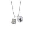 thumbnail image 2 of Delight Jewelry Two-tone Shadow Box ''Faith'' with Cross Silvertone Script Initial Disc - I - Charm Necklace, 20"+3", 2 of 4