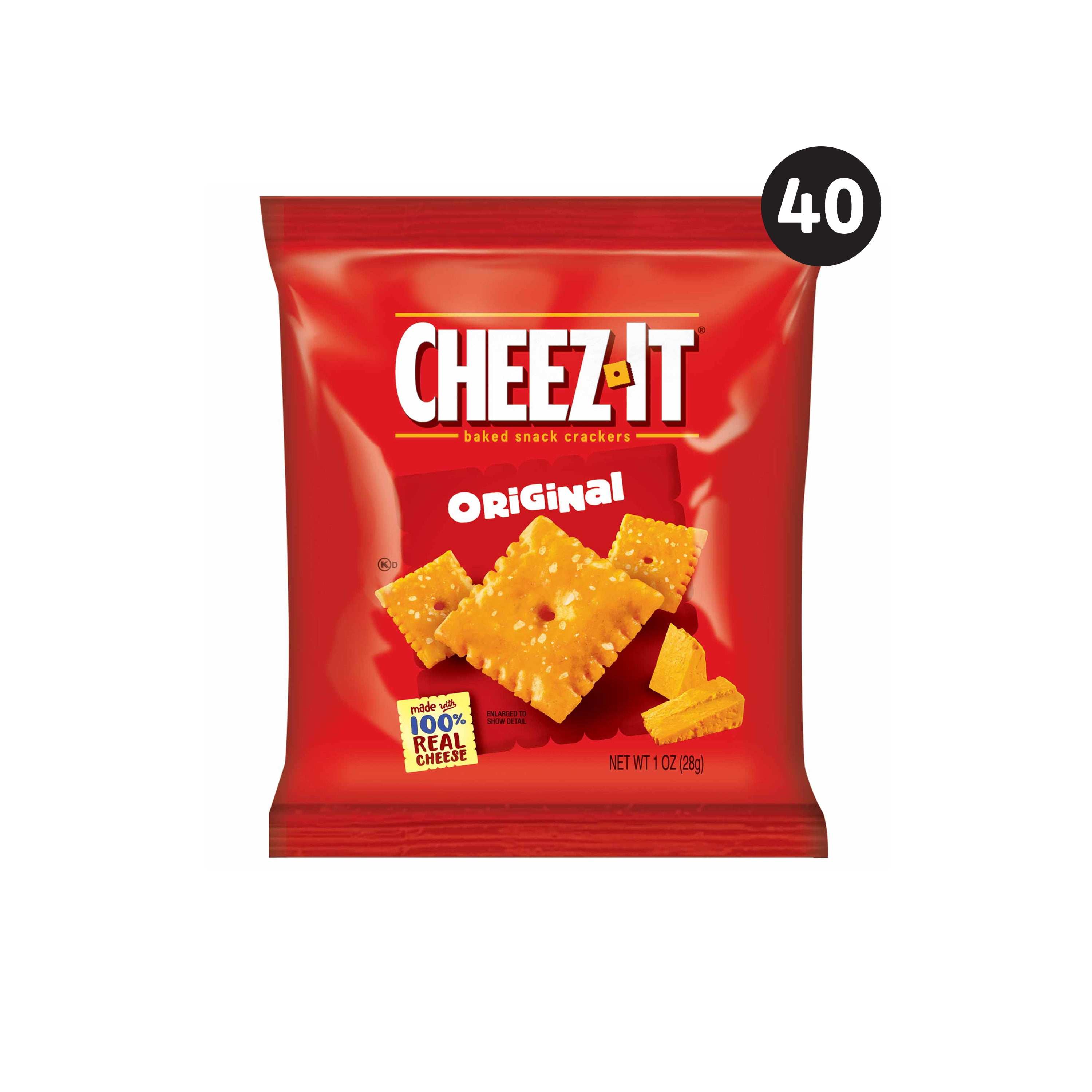 CheezIt Baked Snack Cheese Crackers 40 ct 40 ct