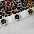 thumbnail image 4 of Manfei Leopard Cheetah Print Blackout Curtains Set of 2 (52x84 Each), Grey Brown Geometric Abstract Window Curtains, Modern Fashion Curtains and Drapes, Curtains and Drapes Room Decor, 4 of 6