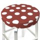thumbnail image 3 of Balery Maroon And White Polka Dot Fundas de asiento para taburete de bar redondo de tela de terciopelo ajustables que protegen de arañazos y manchas para sillas de 14 a 17 pulgadas.-13 inch, 3 of 7