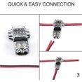 thumbnail image 3 of 12 Pieces 2 Pin T Connector For Electrical Wire 18-22 Awg Car Waterproof Electrical Connector - Solderless Wire Cable Car Led Lighting Waterproof Conn, 3 of 4