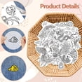 thumbnail image 4 of JUNWELL 4 Sheets 16Pcs Wedding Dress Water Soluble Hand Sewing Stabilizers for Fabric 11.6x8.2 Inch Embroidery Stitch Practice Embroidery Patterns Transfers for Embroidery Beginners Lover, 4 of 7