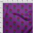 thumbnail image 2 of oneOone Cotton Poplin Fabric Leaves & Floral Block Decor Fabric Printed BTY 56 Inch Wide, 2 of 4