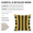 thumbnail image 2 of Pillowcases Yellow And Navy Blue Nautical Stripe Printed Pillow Cover Modern Accent Throw Pillows for Couch 20"x20" for Couch Sofa Bed, 2 of 7