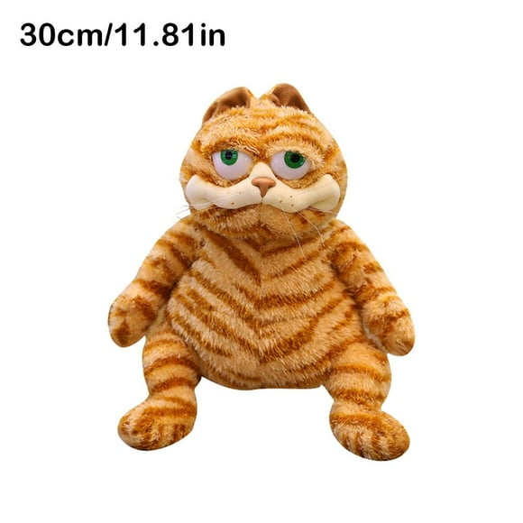 30cm/45cm Fat Orange Cat Plush Toy Kitten Stuffed Animals Toy Lifelike Yellow Tabby Cat Toy For Boys And Girls Kids Christmas Gift B1Z1