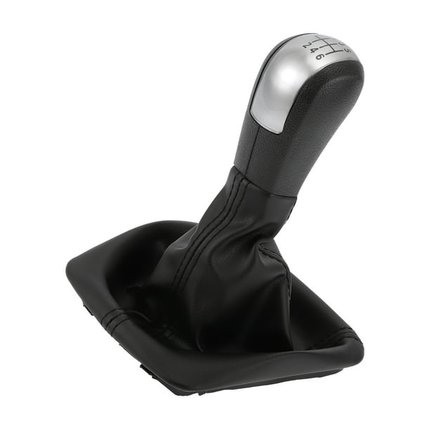 Pomo de cambio de marcha único Bargains con cubierta 6 velocidades para Skoda Octavia 2004-2012 de cuero sintético