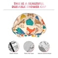 thumbnail image 3 of Kdxio Small Animals with Knit Hat Pattern Print Shower Cap for Women,Elastic and Reusable,Double Waterproof Layers Bathing Hat, 3 of 6