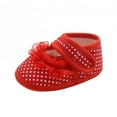 thumbnail image 1 of Baby Infant Girls Soft Sole Floral Princess Mary Jane Shoes Prewalker Wedding Dress Shoes, 1 of 5