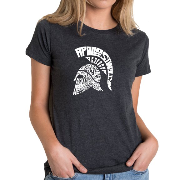 LA Pop Art Women's Premium Blend Word Art T-shirt - SPARTAN