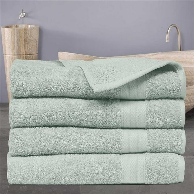 Affinitylinens ECO4PCTWL-JDE Cotton 4 Piece Economic Collection Bathsheet - Jade