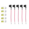 thumbnail image 1 of Unique Bargains 5 Set Universal Car Fuse Tap and Circuit Adapters 12V with 20A Standard Blade Type Fuses, 1 of 8