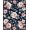 Navy Blue, Pattern 17, variant on ODIKA 8'x10' Washable Area Rug Non-Slip Chair-Friendly Mat Scatter Pink Boho Delicate Scroll Vine Border Entry Door Entryway for Dining Room, Large Office, Lounge