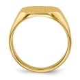 thumbnail image 2 of 14K Yellow Gold Ring Band Signet 11.0x12.5mm Closed Back, Size 6, 2 of 5