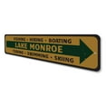 thumbnail image 4 of Lake Directional Novelty Decor, Metal Wall Sign - 4x18 Inches, 4 of 4