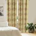 thumbnail image 2 of Ambesonne Abstract Curtains, Connected Royal Motifs, Pair of 28"x63", Caramel and Multicolor, 2 of 5