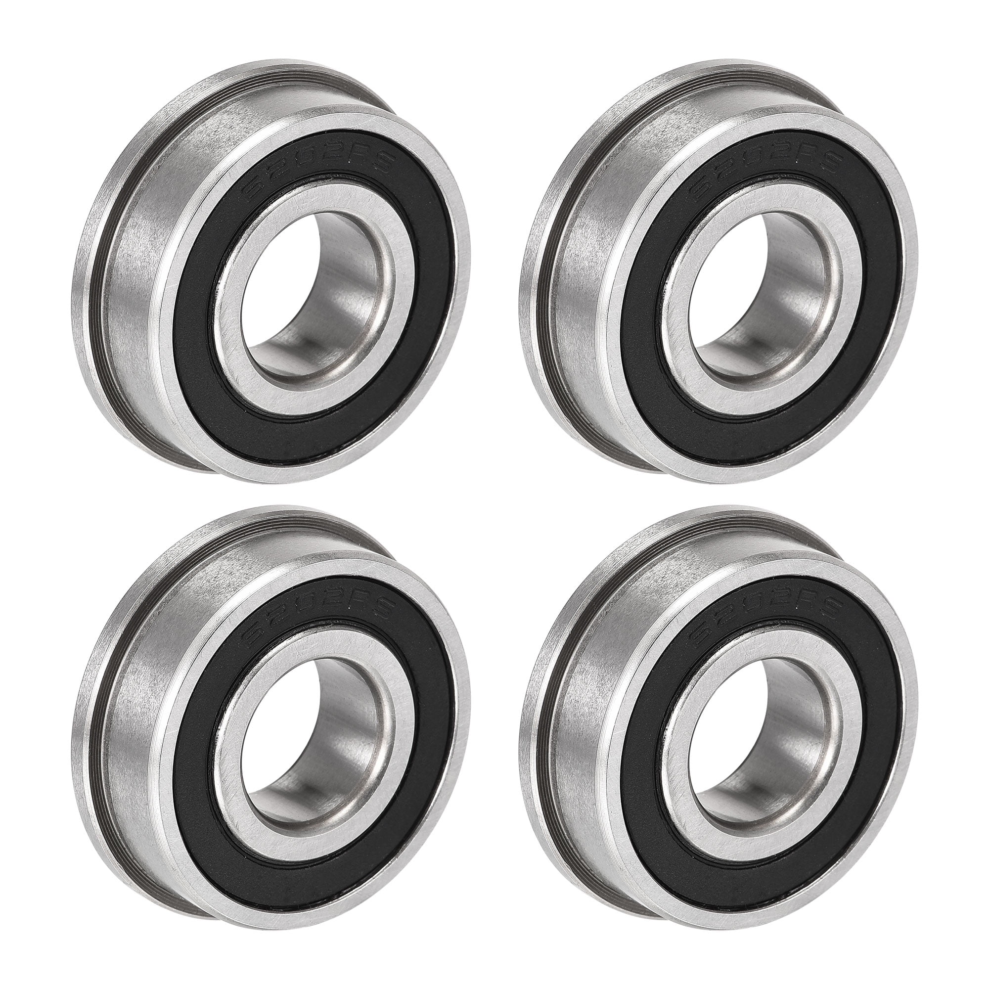 Uxcell F62022RS 15x35x11mm Double Sealed Chrome Steel Flanged Ball