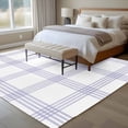 thumbnail image 6 of Purple Buffalo Plaid Area Rug 5x8 Washable Rug Non Slip Farmhouse Checkered Watercolor Large Area Rug Soft Stainresistant Indoor Floor Carpet for Living Room Bedroom Home Office Dining Room Nursery, 6 of 9