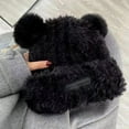 thumbnail image 2 of Women Men Girls Boys Cute Bear Ear Plush Hat Cap Warm Beanie, 2 of 8