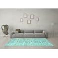 thumbnail image 3 of Ahgly Company Indoor Square Solid Light Blue Modern Area Rugs, 4' Square, 3 of 4