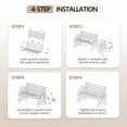 thumbnail image 4 of VINGLI Outdoor Rustic Wooden Bench with Wagon Wheel Arms, 3 People Sturdy Seat for Garden Porch Patio Lawn Yard Park, Indoor and Ourdoor Decor, 4 of 9