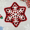 thumbnail image 5 of kladzum Snowflake Christmas Rug 23.6" Round Decorative Floor Mats Nonslip Rocking Chair Rugs Living Room Bedroom Bedside Small Carpet for Holiday Party Decor, 5 of 6