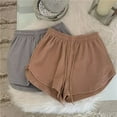 thumbnail image 5 of Women Waffle Shorts Summer Loose Casual Large Size Wide Leg Sports Hot Pants, 5 of 12