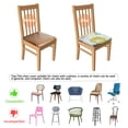 thumbnail image 5 of Green and Blue Pioneer Flower Pattern Seat Covers for Dining Room Chairs Set Of 4,Stretch Printed Washable Chair Seat Cover with Elastic Ties and Button,Removable Waterproof Couch Cushion Covers, 5 of 6