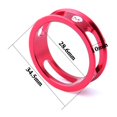 thumbnail image 4 of 4 piezas espaciador de arandela de vástago de horquilla para auriculares de , 10 mm para tubos de dirección de cabezales / 8 '' (28,6 rojo shamjiam Bicycle Headset Spacer, 4 of 5