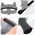 thumbnail image 5 of NUOBESTY - 3 máscaras de lobo de fieltro para disfraz de media cara, ideal como recuerdo de fiesta para niños (gris), 5 of 5