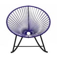 thumbnail image 3 of Acapulco Rocker Chair – Stylish Indoor -Outdoor Rocking Chair with a Comfortable Grey Woven Seat and Sleek Black Frame, Perfect for Relaxing in Your Garden, Patio, or Balcony, 3 of 3