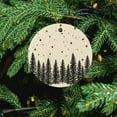 thumbnail image 5 of Christmas Ornament Pine Trees And Snowflakes Customized Round Ceramic Ornament Pine Tree Forest Christmas Home Office Tree Decorations Holiday Present, 5 of 5