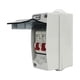 thumbnail image 2 of Disyuntor en miniatura de 2 canales MCB tipo C caja de distribución impermeable para exteriores 230V 400V C6+C16, 2 of 8