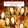 thumbnail image 4 of Halloween Painted Flat Ghost Led String Lights 10 Leds 1.5 Meters Battery Powered Constant On For Party Decor Multicolor, 4 of 6