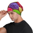 thumbnail image 3 of Naloa Brightly Colored Cupcakes Soft Beanie Hat, Knit Beanie Daily Beanie in Fine Knit for Women Men Winter Travel, Outdoor, 3 of 7