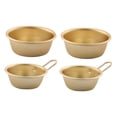 thumbnail image 5 of LABSERRON 4Pcs Rice Bowls Golden Aluminum Traditional Design Bowls Restaurant Use, 5 of 7