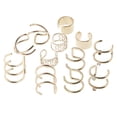 thumbnail image 1 of 6 Pares Del Clip No Piercing Del Del Oído De Las Mujeres En Los Pendientes -estilo - Sunnimix Orejera de acero inoxidable, 1 of 6