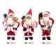 thumbnail image 2 of Irfora Muñeca musical eléctrica de Papá Noel Juguetes navideños para cantar y bailar Decoraciones para centros de mesa navideños con pilas Figura musical móvil Regalo de Navidad Irfora Decoración navideña, 2 of 7
