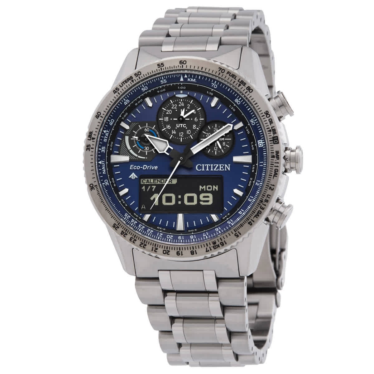 Citizen Tsuki-yomi A-T Perpetual World Time Chronograph Purple