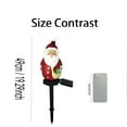 thumbnail image 6 of Resin Snowman Solar Lights - Outdoor Waterproof Christmas Garden Stake Lights for Patio Yard, 6 of 6