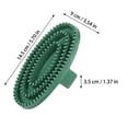 thumbnail image 3 of Dog Bath Brush Scrubber Silicone Rubber Pet Grooming Brush Dog Brush for Bathing Grooming Green 1 Pack, 3 of 5