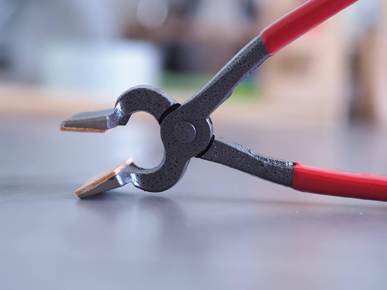 Leather Flat Wallet Pliers and 10 Hefty Leather Clip Clamps