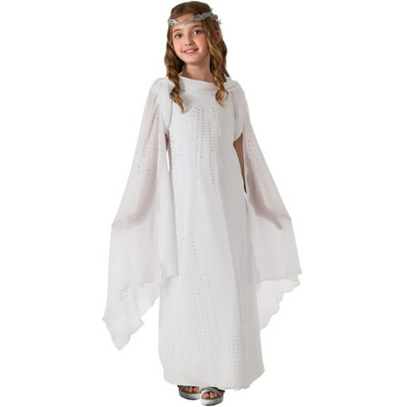 Child Girls Deluxe Lord of the Rings Hobbit Galadriel Angel Princess Elf Costume