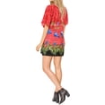 thumbnail image 2 of HAPPY BAY Women's Loose Boho Swimsuit Cover ups Tops 3X-4X Red-P121, 2 of 4