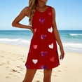 thumbnail image 1 of TaTaai Women's Fashion Loose Fit Printed Chiffon Long Sleeve Dress Round Neck Patch Pockets Lightweight Breathable Casual Elegant Midi Dress Gift, 1 of 7