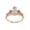 Rose Gold, variant on Chevron Shaped Crown Engagement Ring for Women Center 8.5x5mm Pear cut Lab Created Moissanite Promise Ring in 14K White Gold Plated 925 Sterling Silver Size-10