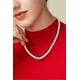 thumbnail image 2 of Round Imitation Pearl Choker Necklace Wedding Pearl Necklace for Brides White, 2 of 5