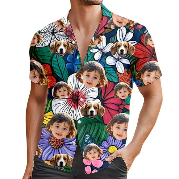 Chemise Décontractée Imprimée Florale d'Été pour Hommes Design Personnalisé Mode Confortable Tissu Léger Respirant à Porter Élégant