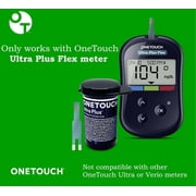 OneTouch Ultra Plus Diabetic Test Strips - 120 ct (Only Works With OneTouch Ultra Plus Flex Blood Sugar Meter)